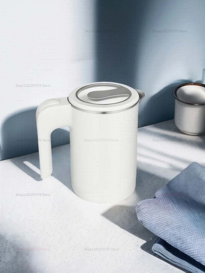 2025 New 500ml Electric Kettle Stainless Steel Portable Smart Kettle Anti-burning Dry Boil Travel Home Office Kitchen Appliance.