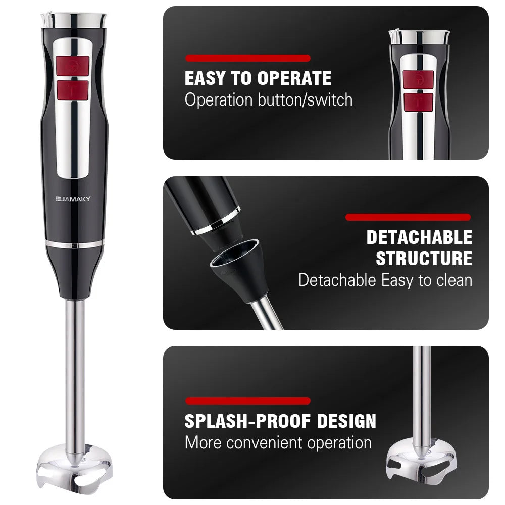 2025 New Household Blender 1500w Multi-functional Cooking Stick Small Baby Auxiliary Food Machine Meat Grinder Food Processor