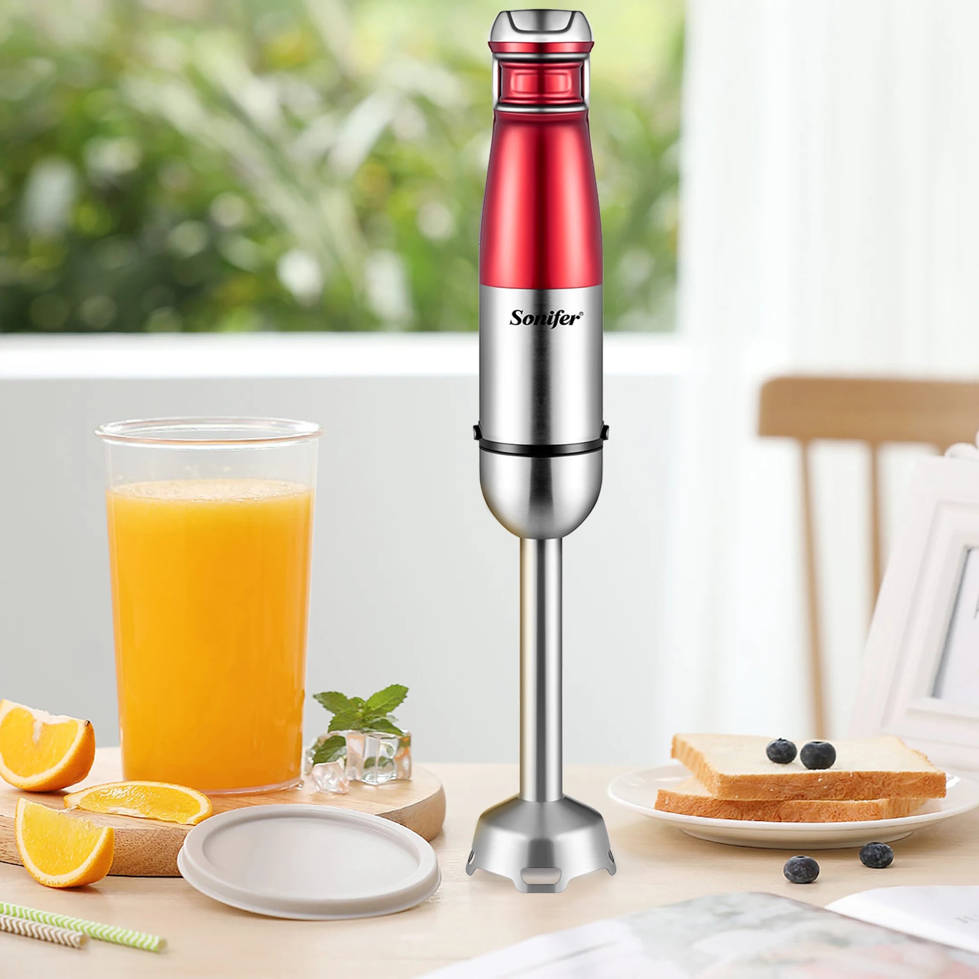 1000W Hand Blender Immersion Electric Food Mixer Ice Crushing Kitchen Vegetable Meat Grinder Chopper Fruit Stirring Sonifer