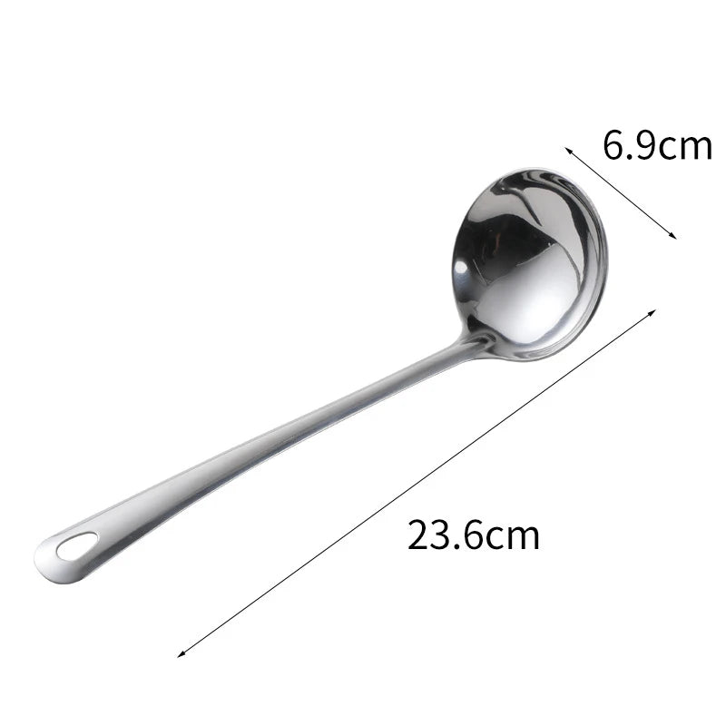 Stainless Steel Kitchen Cooking Pots Spatula Spoon Kitchenware Food Serving Tableware Rice Soup Scoop Colander Home Utensils