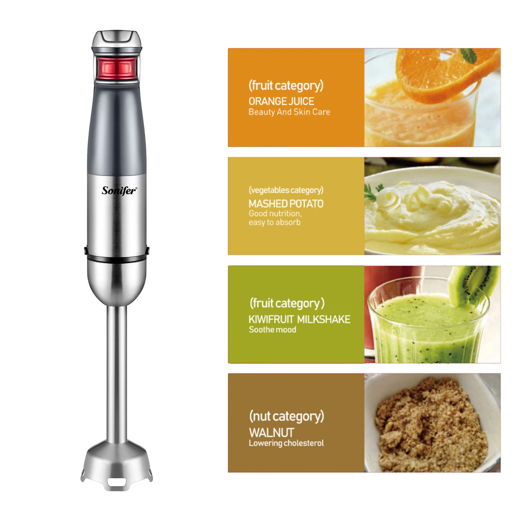 1000W Hand Blender Immersion Electric Food Mixer Ice Crushing Kitchen Vegetable Meat Grinder Chopper Fruit Stirring Sonifer