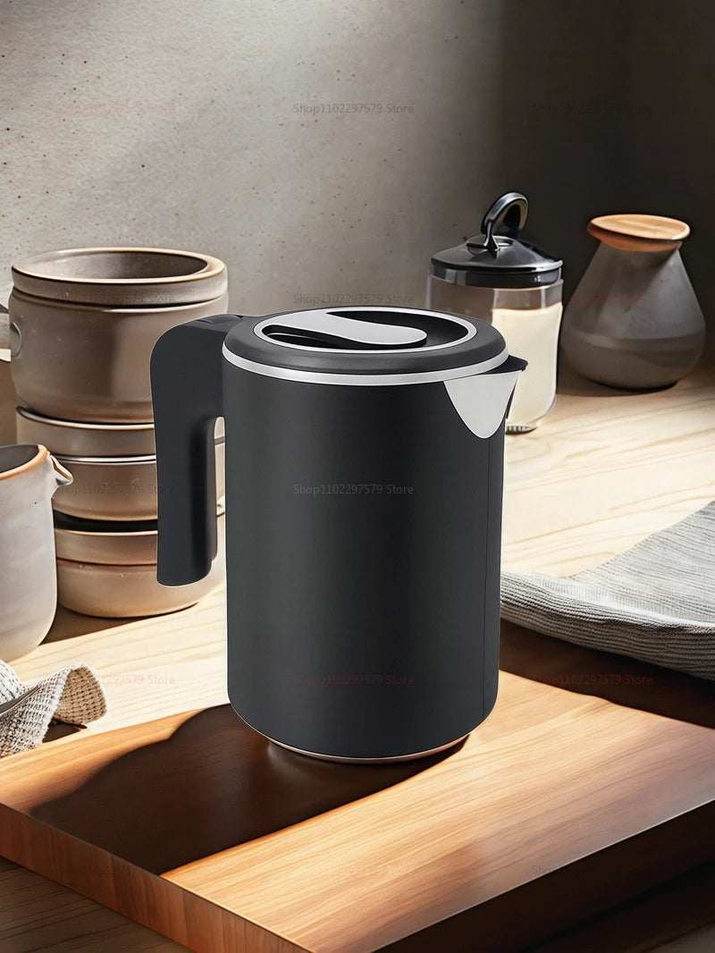 2025 New 500ml Electric Kettle Stainless Steel Portable Smart Kettle Anti-burning Dry Boil Travel Home Office Kitchen Appliance.