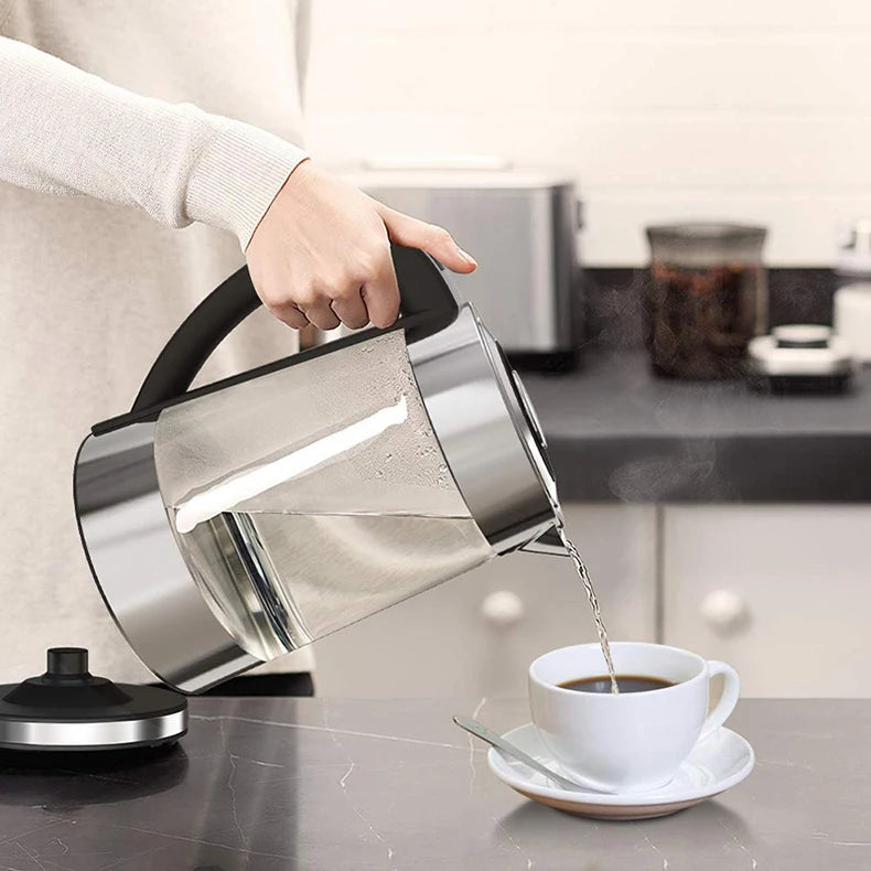 Smart Thermostatic Glass Electric Kettle 1.8L Capacity Automatic Thermostat Suitable for Home, Office, Hotel