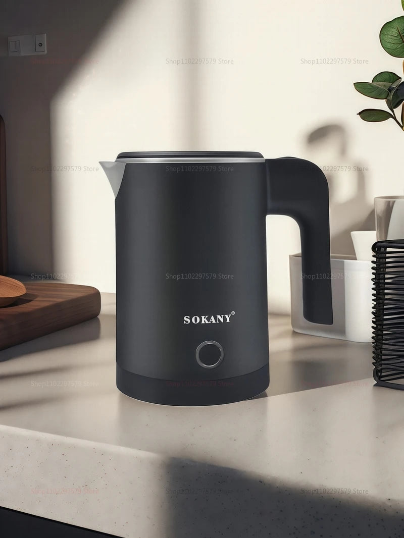 2025 New 500ml Electric Kettle Stainless Steel Portable Smart Kettle Anti-burning Dry Boil Travel Home Office Kitchen Appliance.