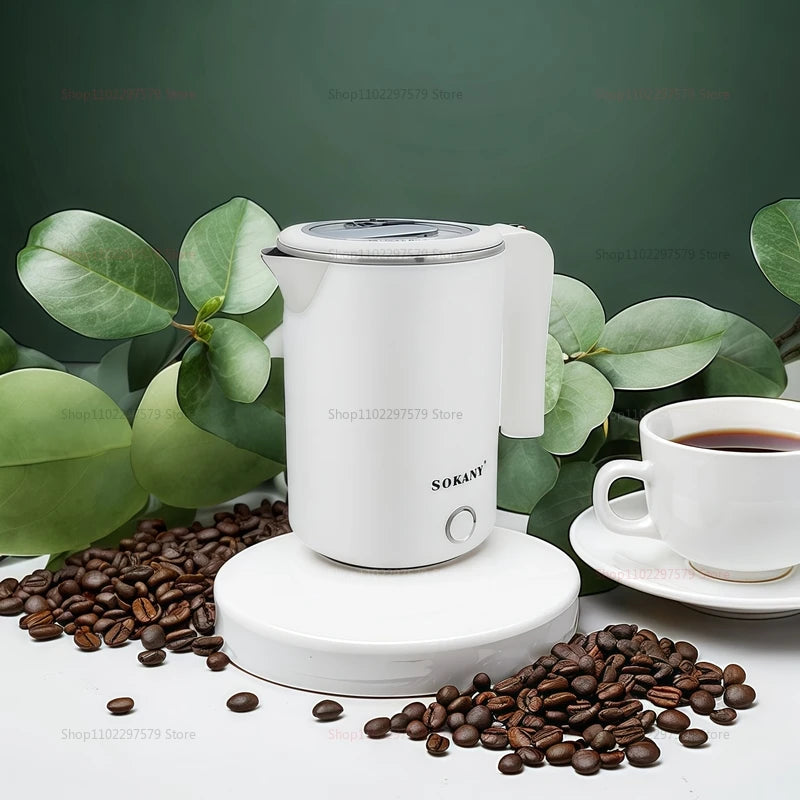 Travel Electric Kettle 500ML Stainless Steel Portable Water Boiler for Tea Coffee Home Office Camping Kitchen Smart Kettle