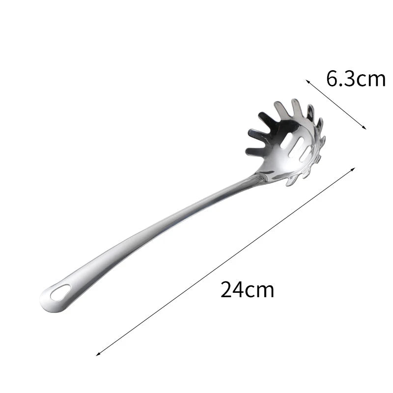 Stainless Steel Kitchen Cooking Pots Spatula Spoon Kitchenware Food Serving Tableware Rice Soup Scoop Colander Home Utensils
