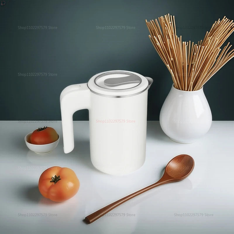 2025 New 500ml Electric Kettle Stainless Steel Portable Smart Kettle Anti-burning Dry Boil Travel Home Office Kitchen Appliance.